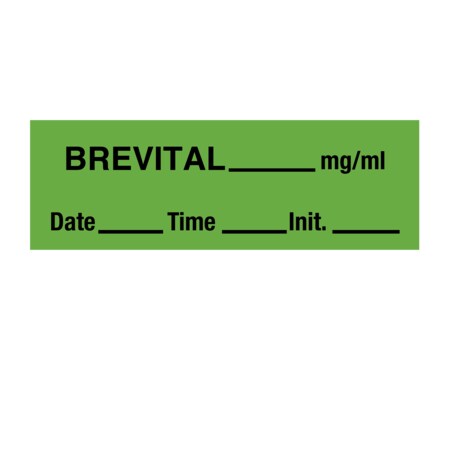 Nevs Tape, Brevital 1/2" x 500" Green w/Black SANT-9